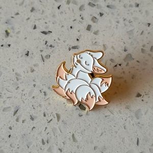 Cool Baby Fantasy Fox Animal Lover Lapel Pin
